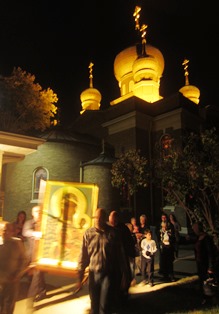 Nighttime Orthodox Church